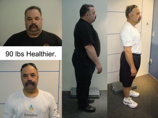 90 lbs Healthier.
 