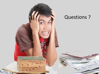 Questions ?
 