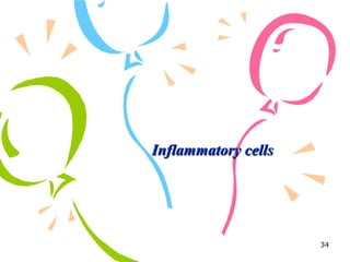Inflammatory cellsInflammatory cells
34
 