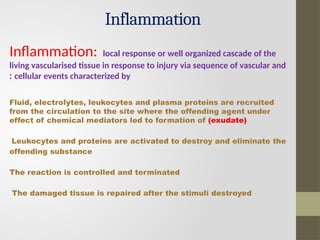 Comprehensive Overview of Inflammation: Mechanisms and Types | PPTX