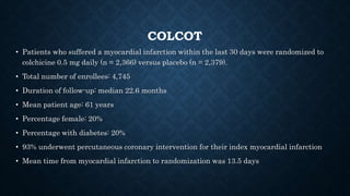 Colcot Acid Inflammation and atherosclerosis | PPTX