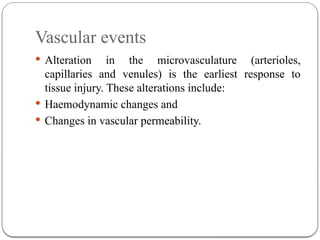 Comprehensive Overview of Inflammation and Tissue Repair Mechanisms | PPTX