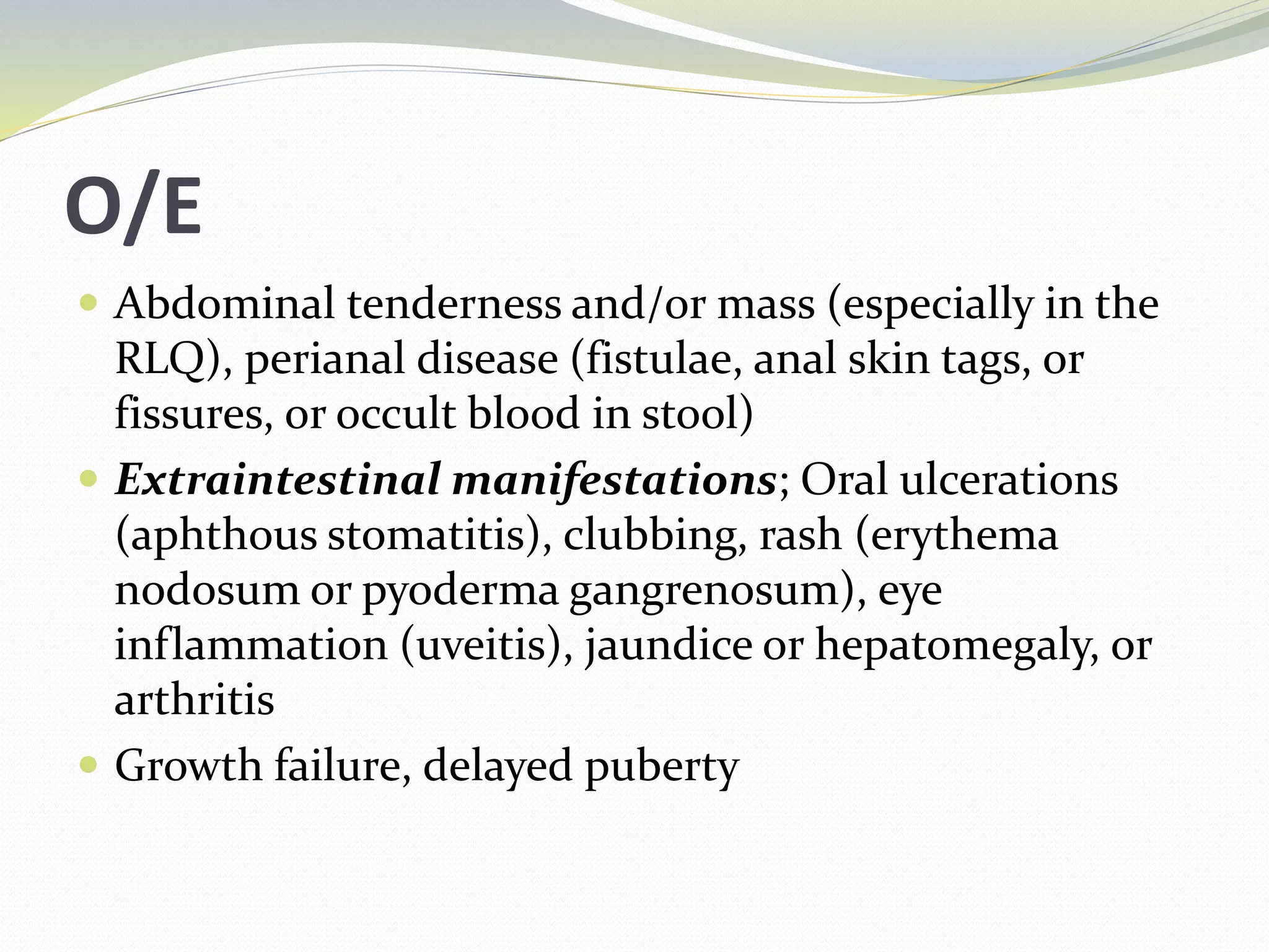 Inflammatory bowel disease (ibd) in children | PPTX