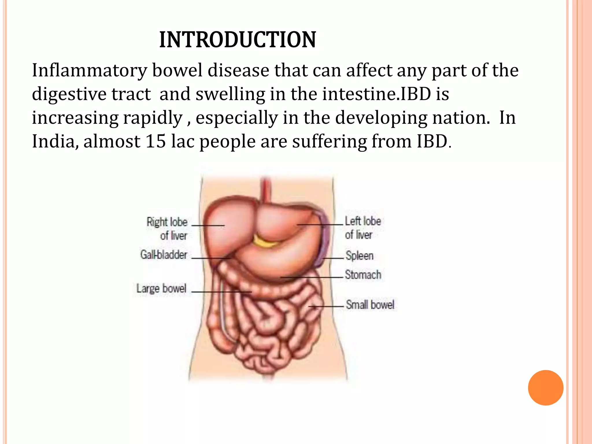 Ibd Introduction Inflammatory bowel disease ppt..pptx