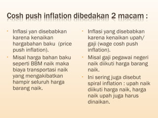 Yan Inflation Inflasi, jenis-jenis, penyebab dan dampak ppt | PPT