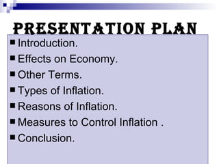 Inflation presented by Tooba | PPT