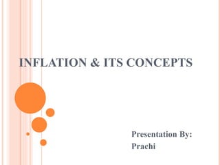 INFLATION & ITS CONCEPTS
Presentation By:
Prachi
 