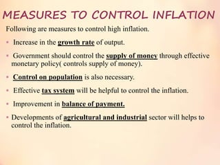 Controlling Inflation Inflation | PPTX