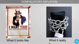 CONFISCATORY DEFLATION

What it looks like

What it really

39

 