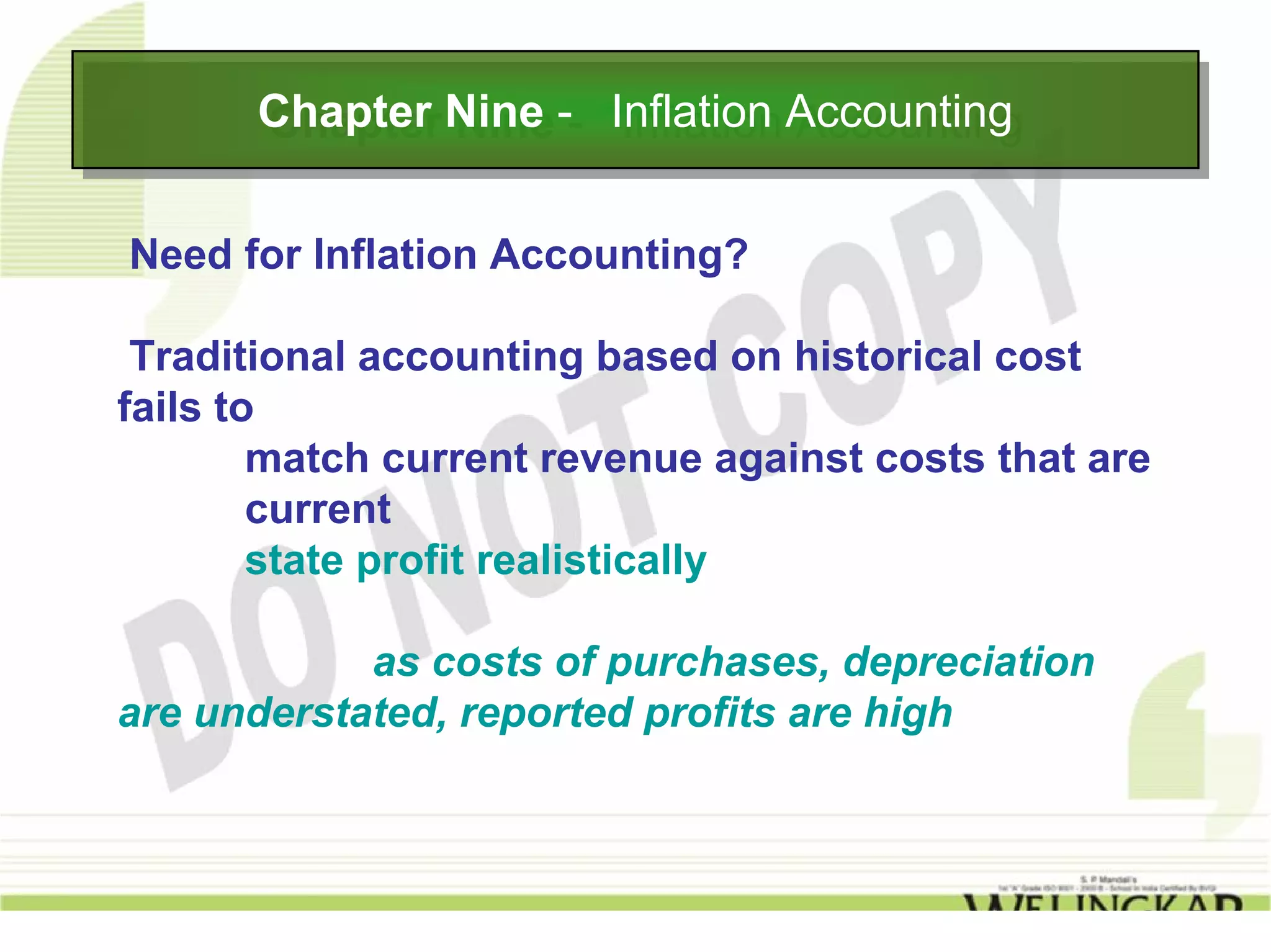 Inflation Accounting | PDF