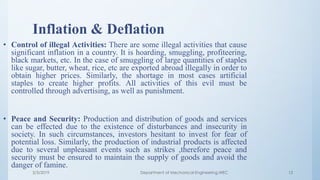 Control Deflation Inflation and deflation | PDF