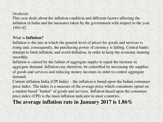 Case study on inflation in india with questions picture