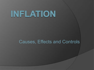 Causes, Effects and Controls
 