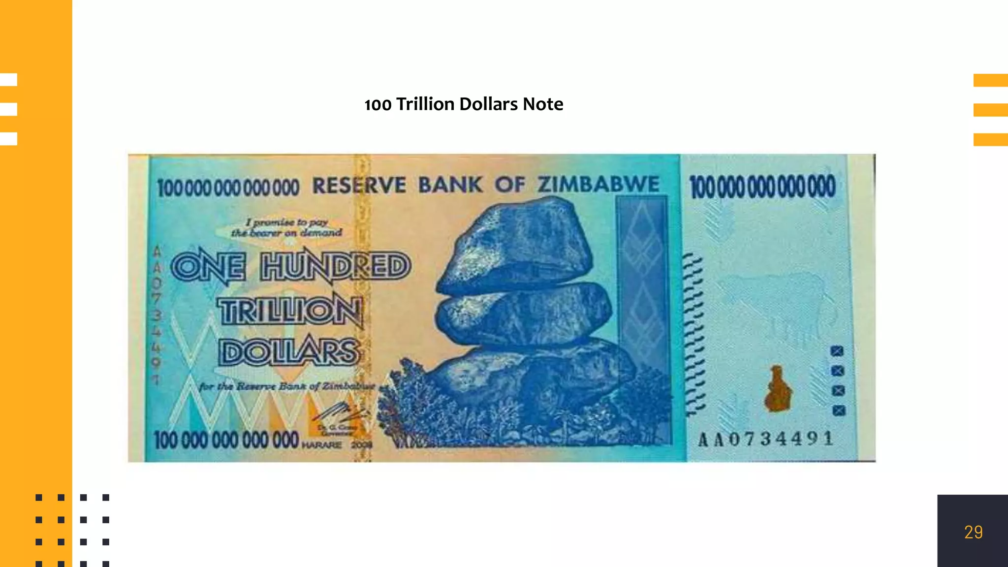 29
100 Trillion Dollars Note
 