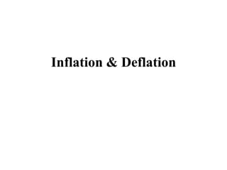 Inflation & Deflation
 