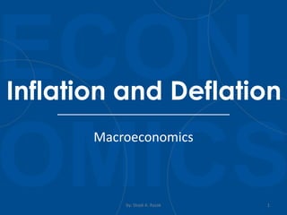 Macroeconomics
by: Shadi A. Razak 1
Inflation and Deflation
 