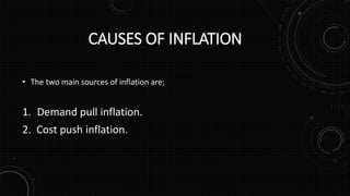 Inflation Deflation Stagflation Reinflation Disinflation Pptx