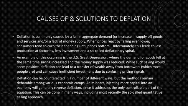Inflation, deflation,stagflation, reinflation,disinflation | PPTX