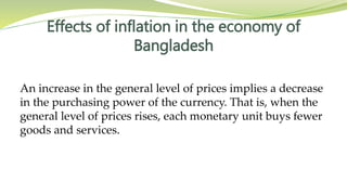 Inflation in bangladesh | PPTX