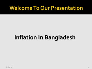 Inflation in bangladesh | PPTX