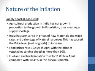 Inflation in india | PPTX