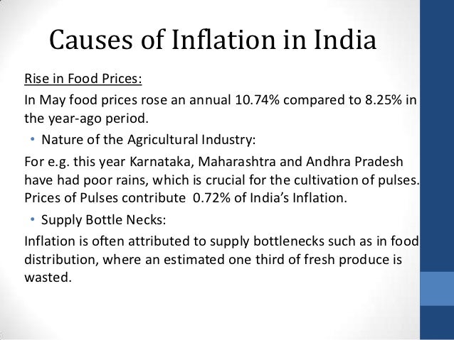 Effects Of Food Inflation On Indian Economy Effects Of Food Inflation On Indian Economy