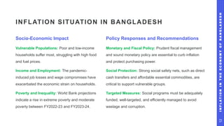 Inflation in the Economy of Bangladesh - MPM104 | PPTX