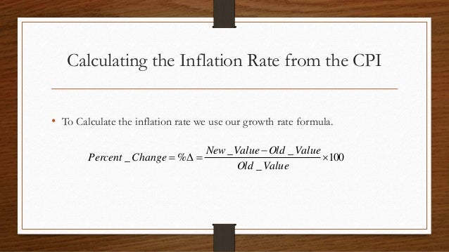 how to calculate rate of inflation