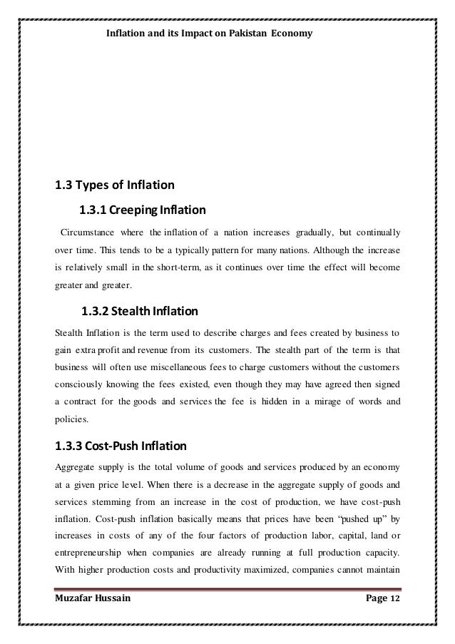 Buy essay on inflation effects