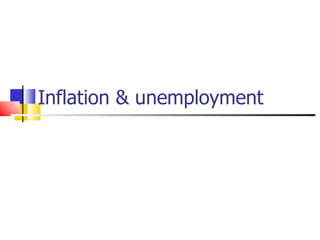 Inflation & unemployment 