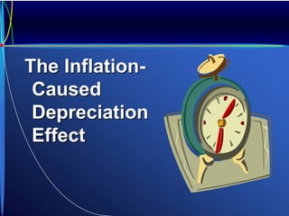 The Inflation-
Caused
Depreciation
Effect
 