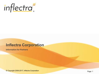 © Copyright 2006-2017, Inflectra Corporation
®
Page: 1
Inflectra Corporation
Information for Partners
 