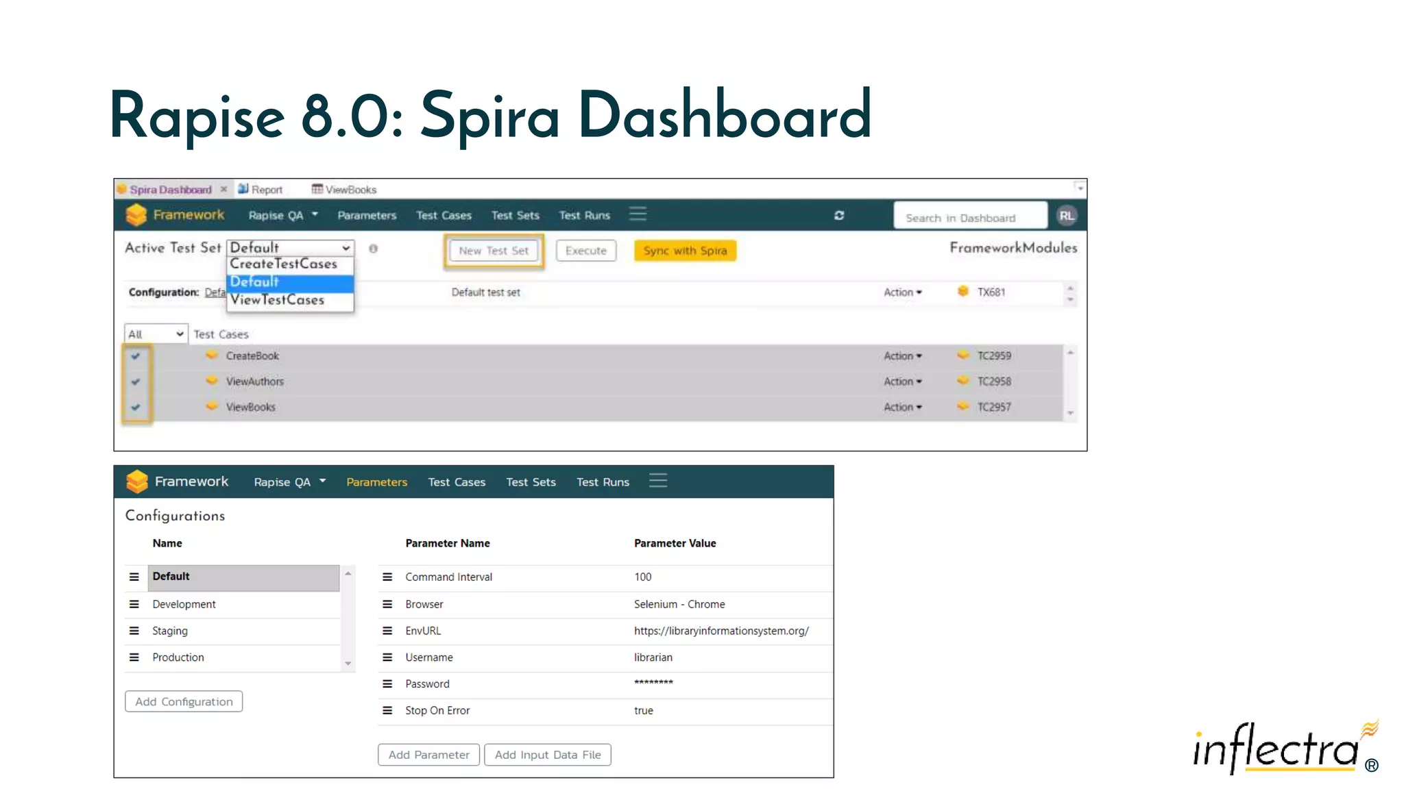 ®
®
Rapise 8.0: Spira Dashboard
 