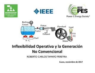 Inflexibilidad Operativa y la Generación
No Convencional
ROBERTO CARLOSTAMAYO PEREYRA
Cuzco, noviembre de 2017
 