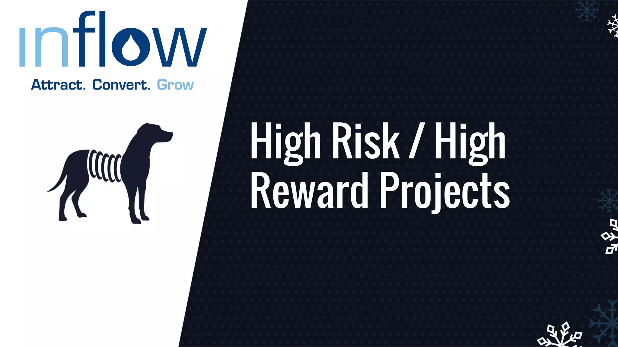 High Risk / High
Reward Projects
 