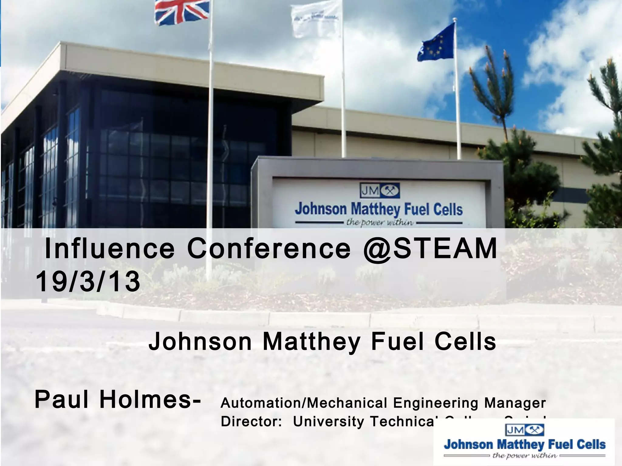 Paul Holmes, Johnson Matthey Fuel Cells PPT
