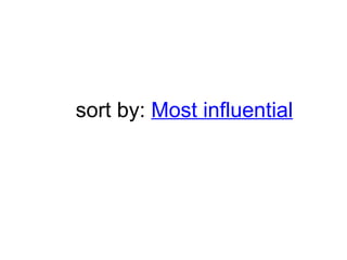 sort by:   Most influential 
