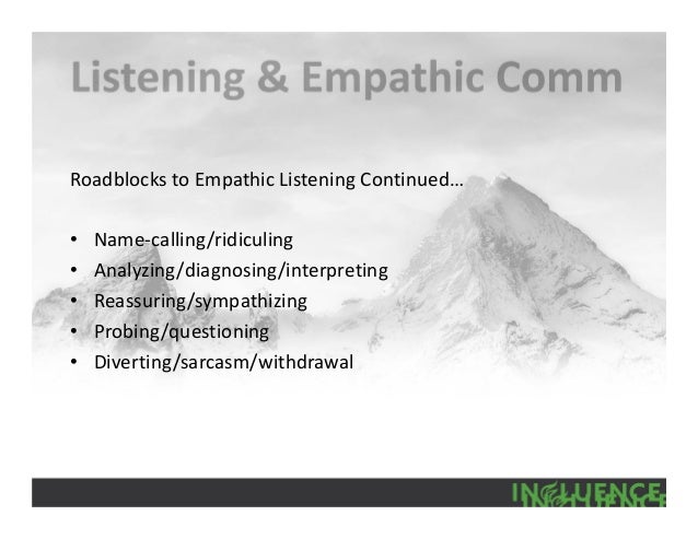 Listening Skills Empathic Communication