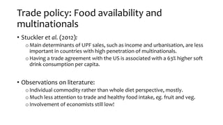 Trade liberalization & habit formation: Let
them not eat cake?!
Atkin (2013):
• Too often trade theory assumes identical p...