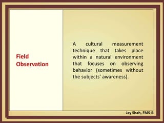 Influence of culture on consumer behavior by jayshah316