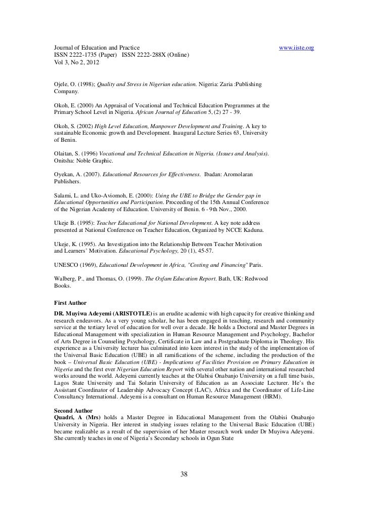 the influence of instructional facilities on The influence of instructional facilities on students’ academic performance in public secondary schools in sapele local government area of delta state 11042 words may 12th, 2013 45 pages table of contents. the influence of instructional facilities on The influence of instructional facilities on students’ academic performance in public secondary schools in sapele local government area of delta state 11042 words may 12th, 2013 45 pages table of contents.