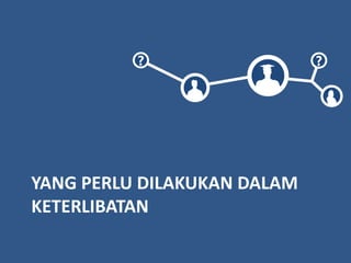 ? ?
YANG PERLU DILAKUKAN DALAM
KETERLIBATAN
 