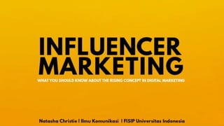 Influencer Marketing: The Rising Concept