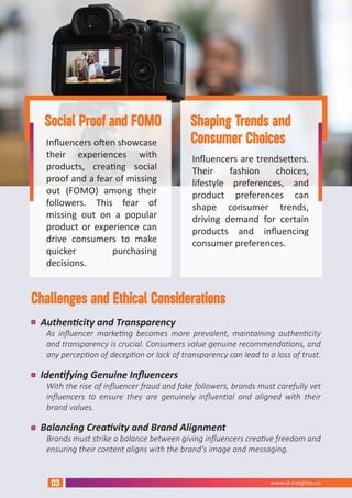 Visual Reference: Analyzing The Rise Of Inﬂuencers And Their Impact On Consumer