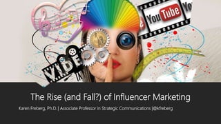 The Rise (and Fall?) of Influencer Marketing
Karen Freberg, Ph.D. | Associate Professor in Strategic Communications |@kfreberg
 