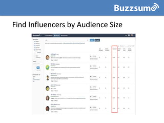 Identify influencers whose audience
responds to them
 