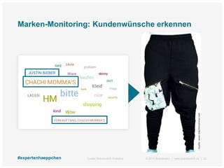 © 2014 Brandwatch | www.brandwatch.de | 22#expertenhaeppchen
Marken-Monitoring: Kundenwünsche erkennen
Quelle:www.chachimo...