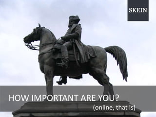 HOW IMPORTANT ARE YOU? (online, that is) 