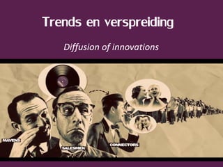 Trends en verspreiding
   Diffusion of innovations
 