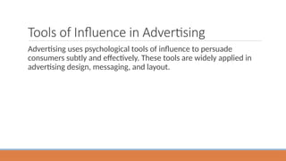 Advertising Influence Examples Influences and Tools of Influence in Advertising Design.pptx